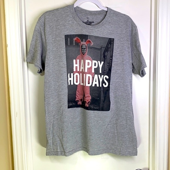 A Christmas Story-Ralph Pink Happy Holidays Shirt - Picture 1 of 5